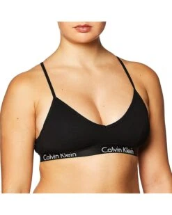 Calvin Klein Women's Motive Cotton Lightly Lined Bralette